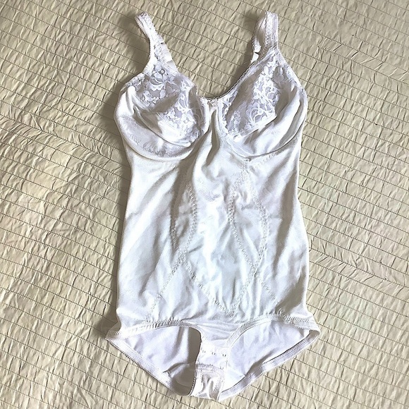Vintage Flexees Flower Underwire Unlined Balconette Bra Shapewear Size 36D - Picture 1 of 5